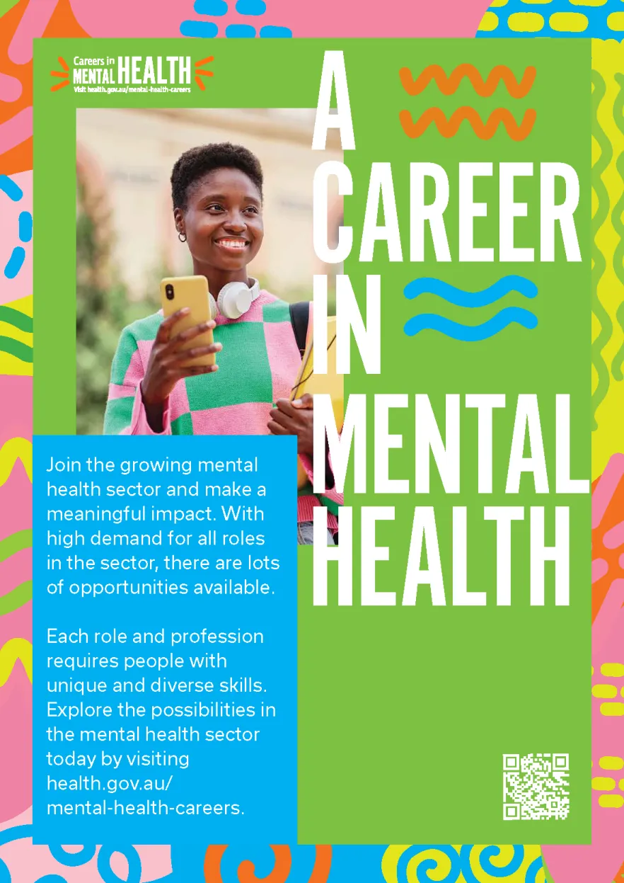 Mental health careers – Poster – A career in mental health