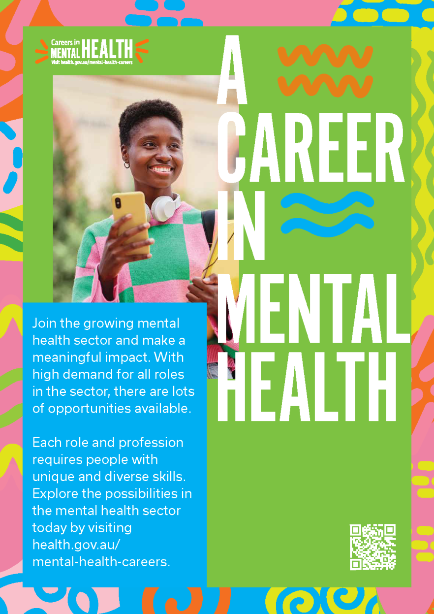 Mental health careers – Poster – A career in mental health