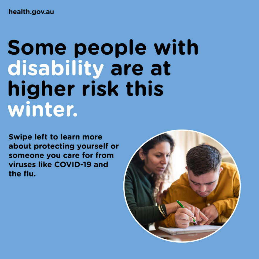 Some people with disability are at higher risk this winter – Social media tiles