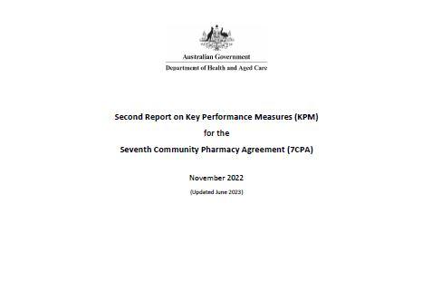 Second report on key performance measures for the Seventh Community Pharmacy Agreement
