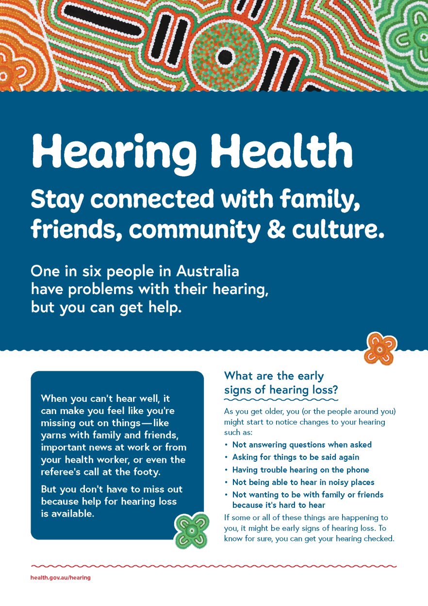 Hearing Health - Stay connected with family, friends, community and culture