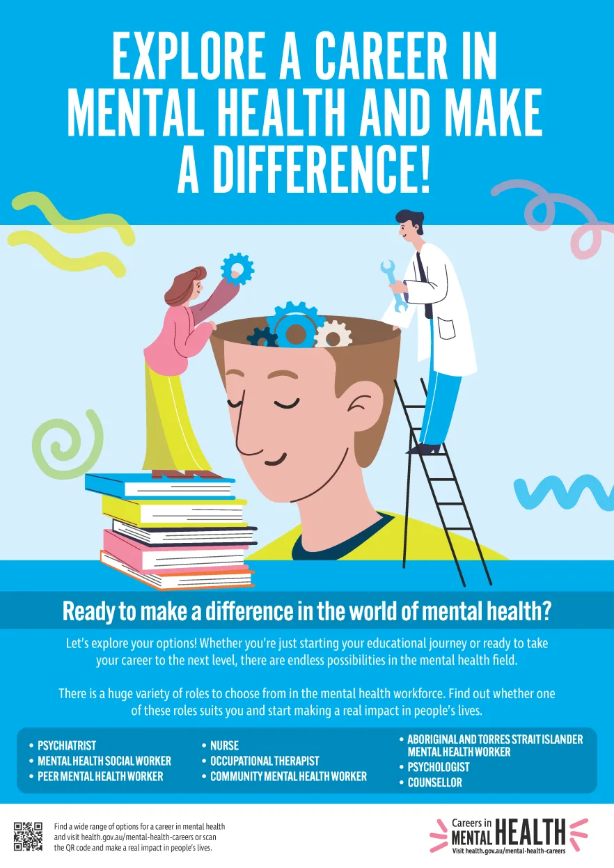 Mental health careers – Infographic – Explore a career in mental health and make a difference