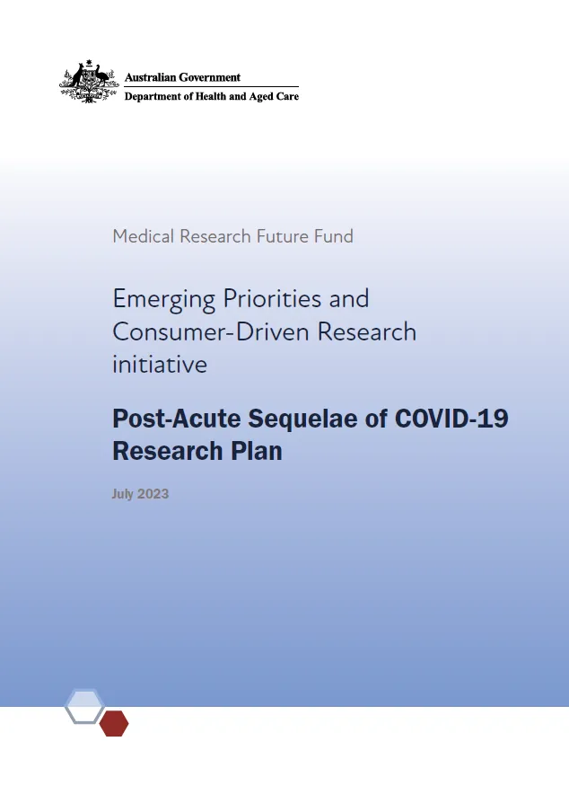 MRFF Post-Acute Sequelae of COVID-19 Research Plan