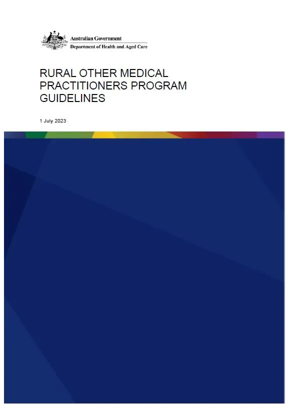 Rural Other Medical Practitioners (ROMPs) program guidelines