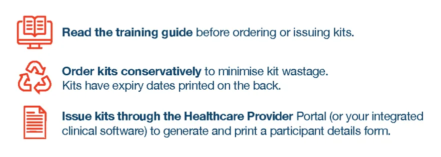 Alternative access to bowel screening kits guide