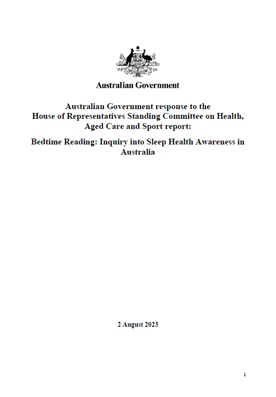Bedtime Reading: Inquiry into Sleep Health Awareness in Australia