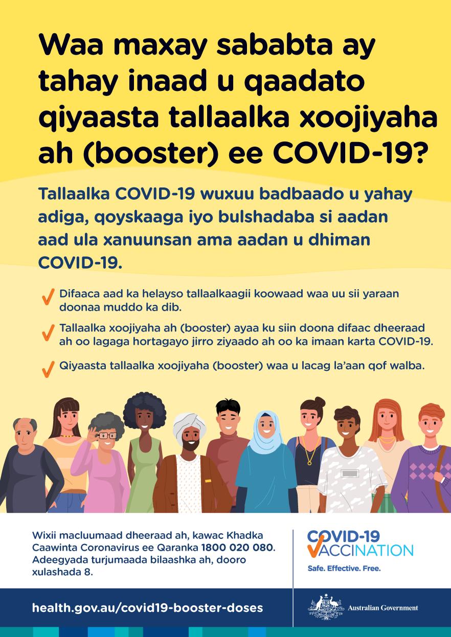 Waa maxay sababta aan u qaadaneyo dhooska xoojinta tallaalka COVID-19?