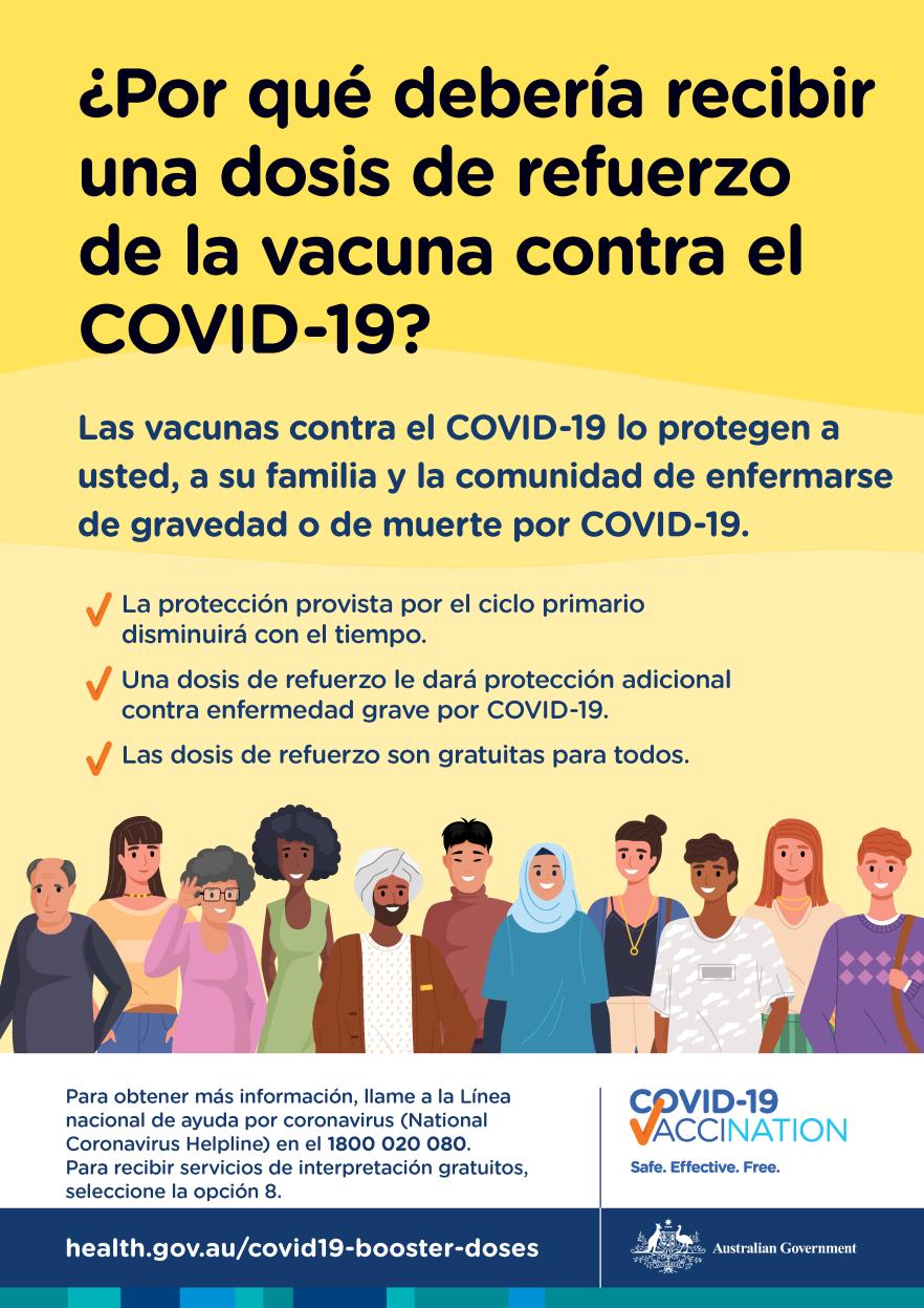 ¿Por qué debería recibir una dosis de refuerzo de una vacuna contra el COVID-19?