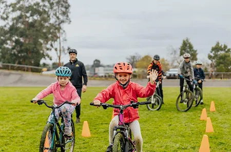 Kids learn to ride with confidence in new cycling program