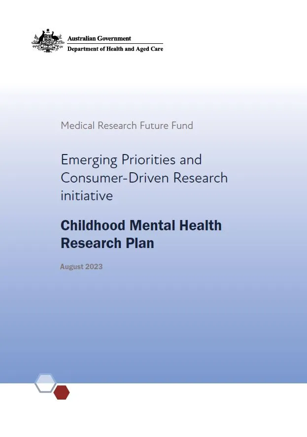 MRFF Childhood Mental Health Research Plan