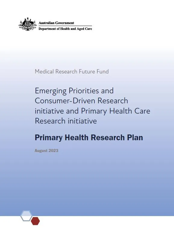 MRFF Primary Health Research Plan