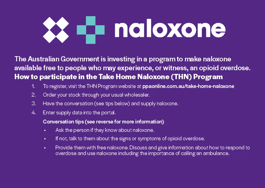 Naloxone participation postcard