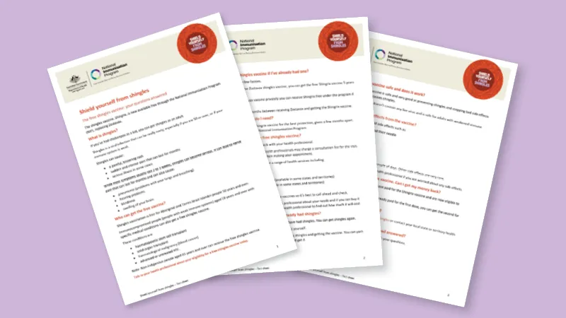 spread of factsheets