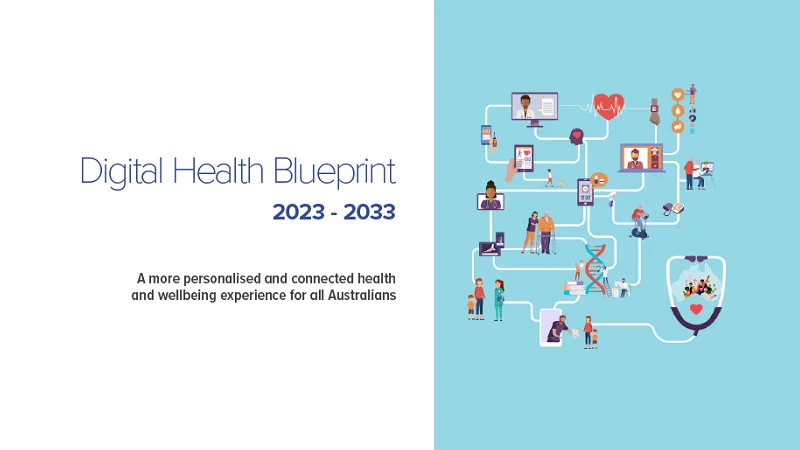 Digital health blue print report cover image