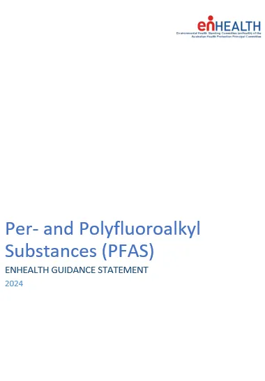 Cover page Guidance statement – Per- and polyfluoroalkyl Substances (PFAS)