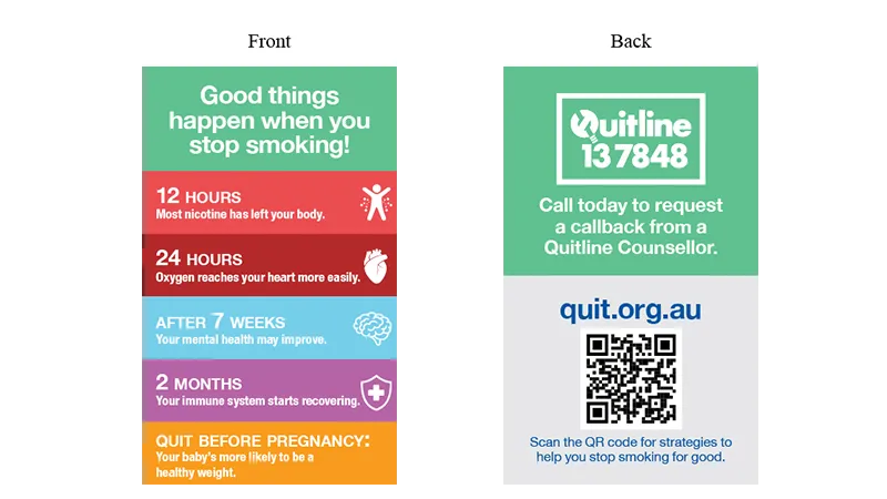 Examples of health promotion inserts