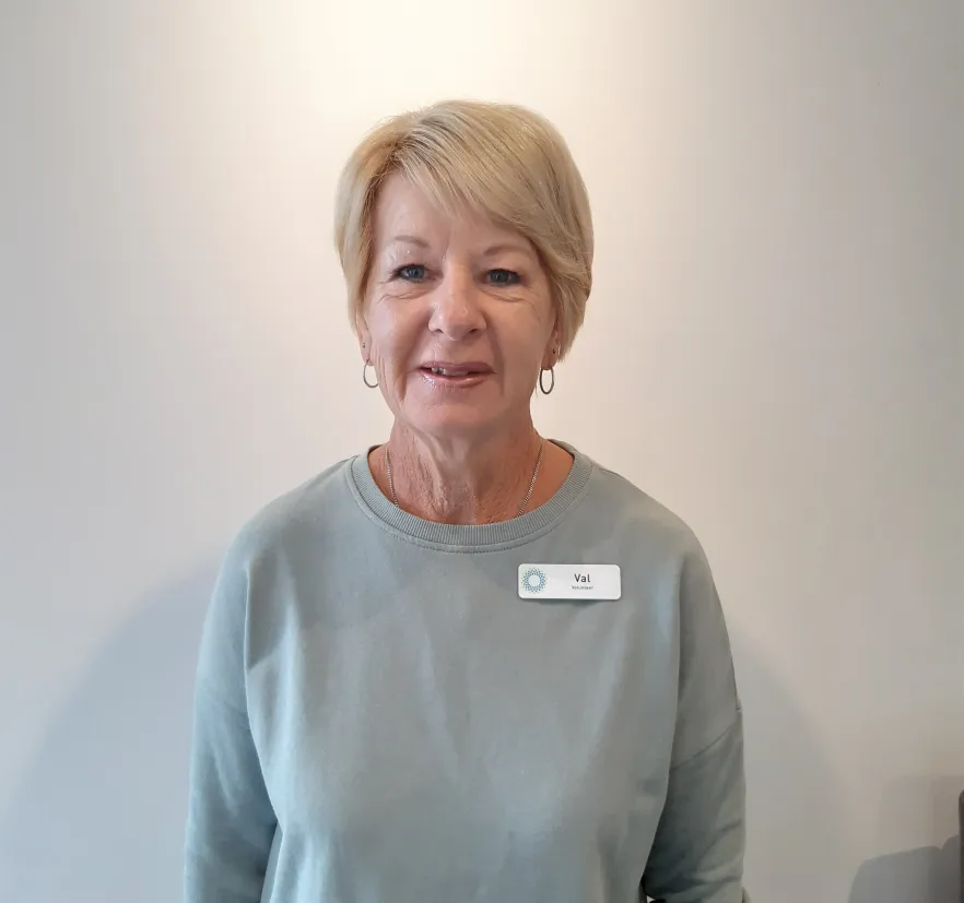 Head shot of aged care volunteer Val