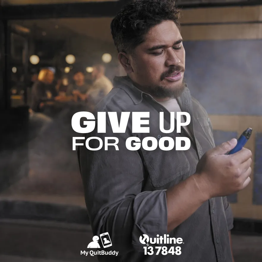 Man looking at a vape