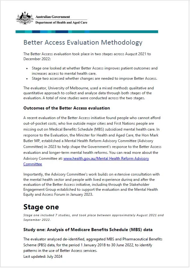 better access evaluation methodology cover image