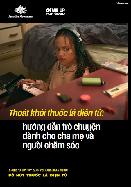 Cover page Youth vaping campaign [Vietnamese]