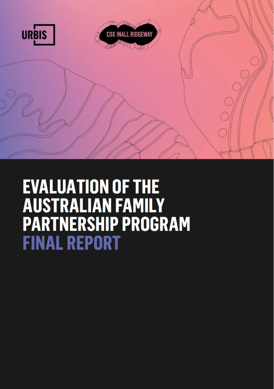 AFPP Evaluation Cover page