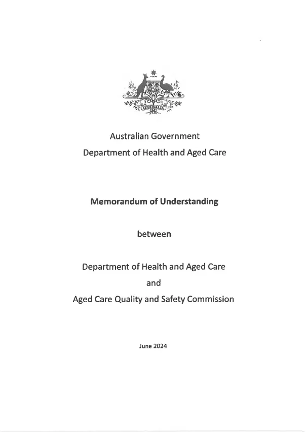 Memorandum of Understanding document