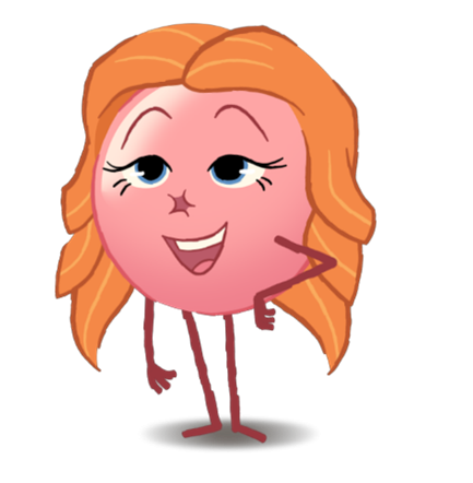 Cervical screening icon with orange hair