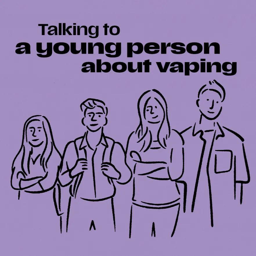 Talking to a young person about vaping tile