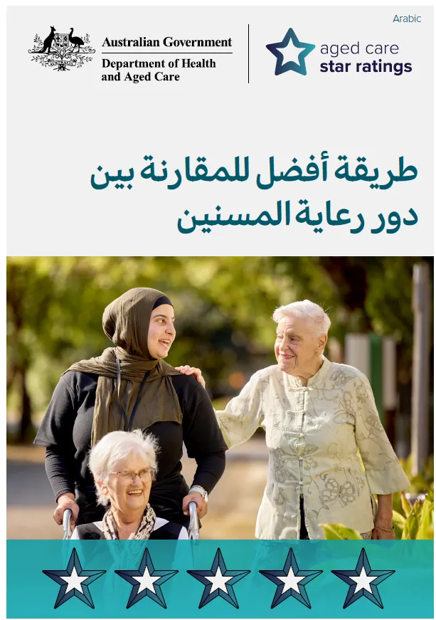 Star Ratings campaign postcard (Arabic)
