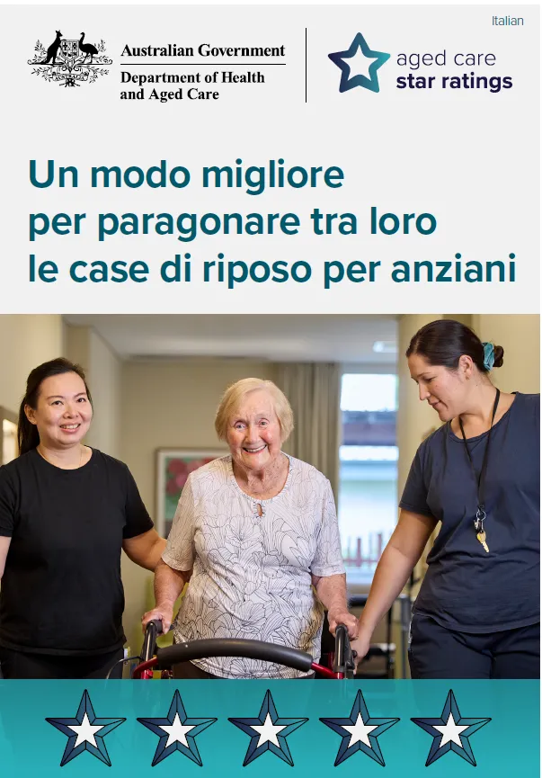 Star Ratings campaign postcard (Italian)