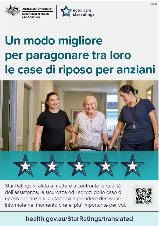Star Ratings campaign poster (Italian)