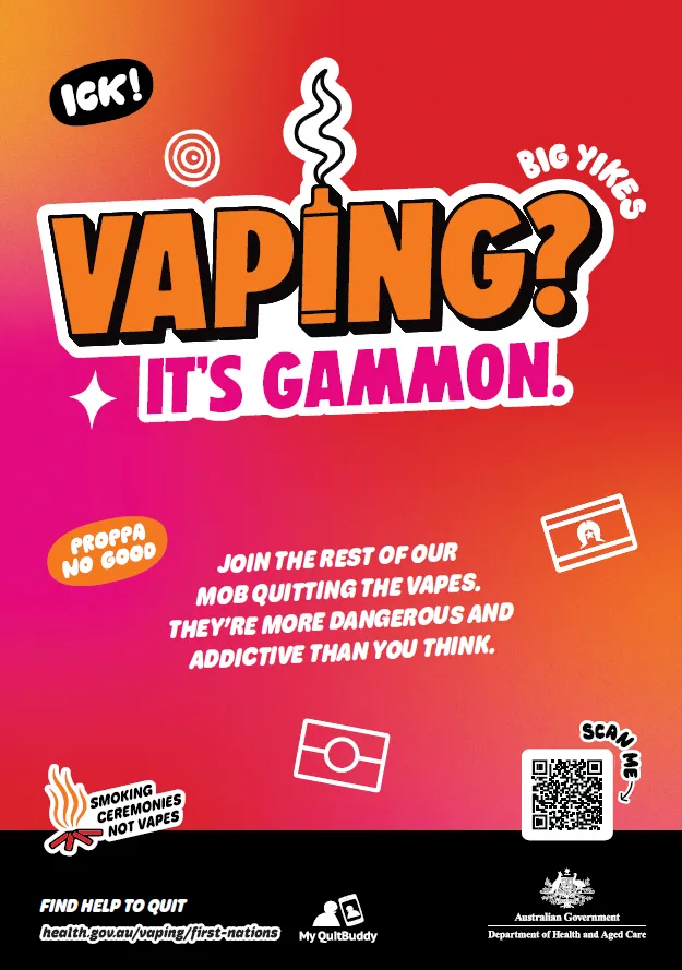 Vaping? It's gammon – A4 and A3 posters