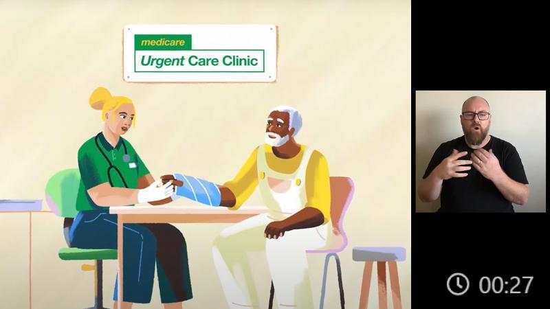 That’s a case for a Medicare Urgent Care Clinic – 30s video – Auslan