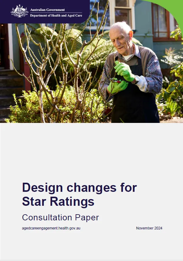 Design changes for Star Ratings – Consultation paper