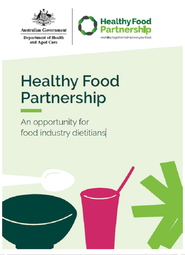 Cover image_Healthy Food Partnership – An opportunity for food industry dietitians