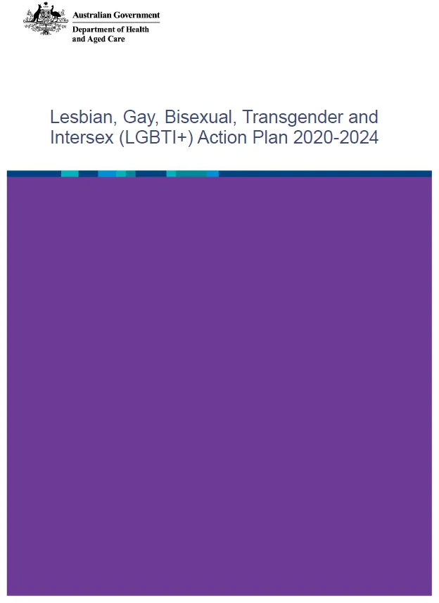Cover image for the Lesbian, Gay, Bisexual, Transgender and Intersex Action Plan 2020–24