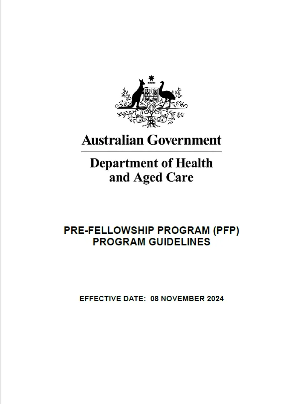 Pre-Fellowship Program (PFP) Guidelines