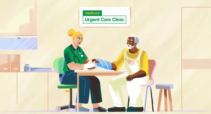 That’s a case for a Medicare Urgent Care Clinic – 30s video