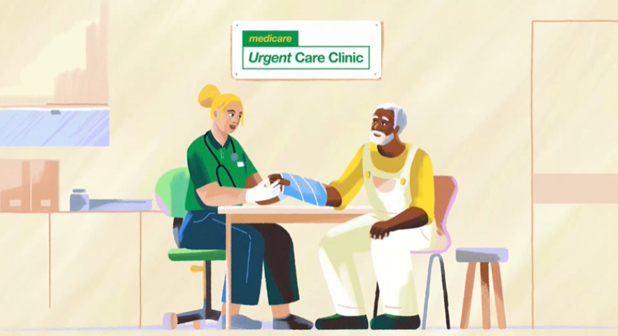 That’s a case for a Medicare Urgent Care Clinic – 30s video