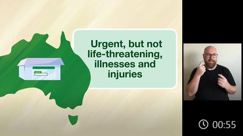 What do Medicare Urgent Care Clinics offer? – animation – Auslan