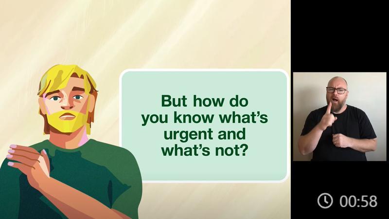 When should you visit a Medicare Urgent Care Clinic? – animation – Auslan