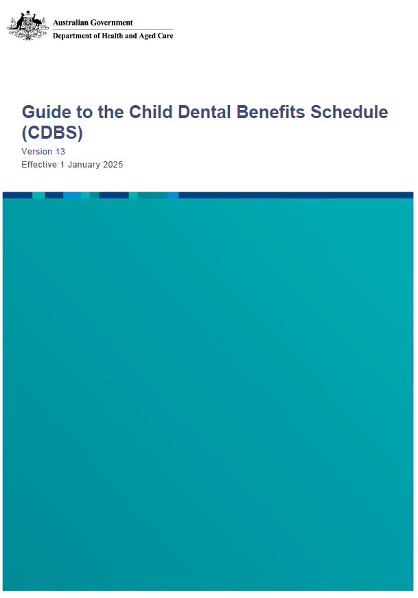 Cover image_CDBS – Guide to the Child Dental Benefits Schedule 2025