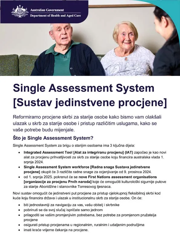 Sustav jedinstvene procjene – Informativni članak