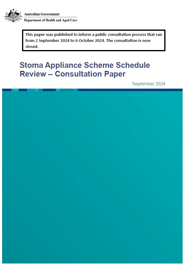 Stoma Appliance Scheme Schedule – Review Consultation Paper 2024