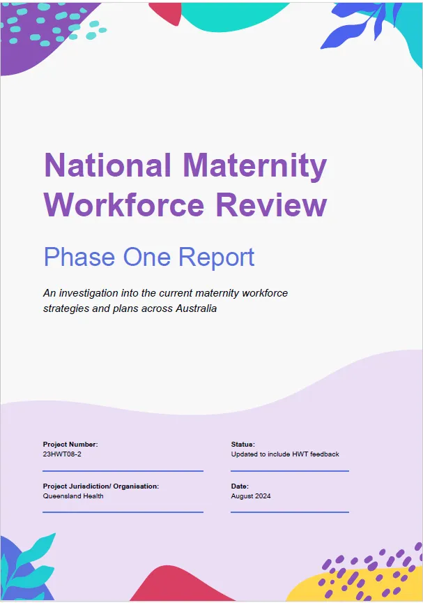 Phase 1 final report cover image