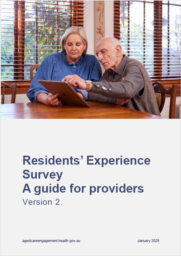 Residents experience survey-a guide for providers