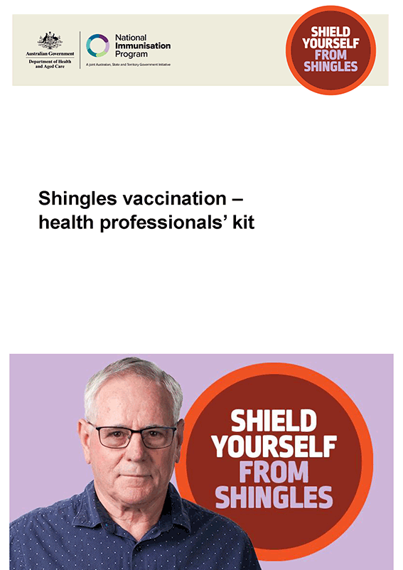 Shield yourself from shingles health professionals kit