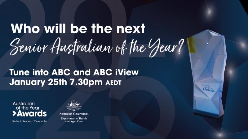 Senior Australian of the Year promotional tile