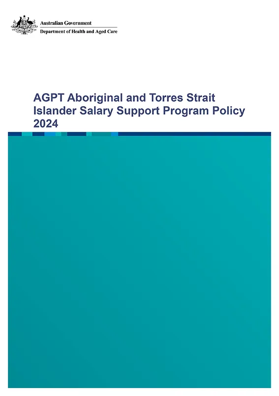 AGPT Aboriginal and Torres Strait Islander Salary Support Program Policy
