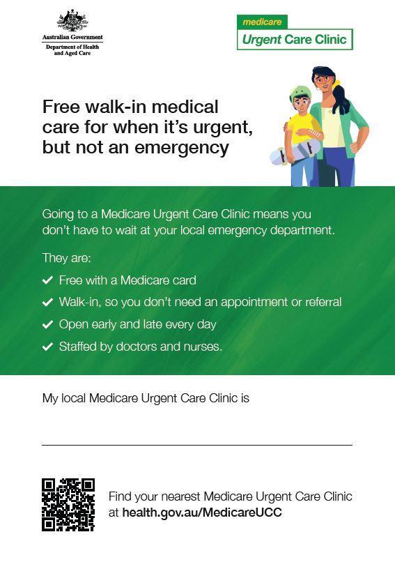walk in when its urgent but not an emergency
